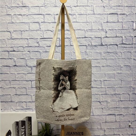 Willow Tree Susan Lordi Joy A Gentle Kindness Warms The Heart Tapestry Tote Bag - Picture 1 of 11